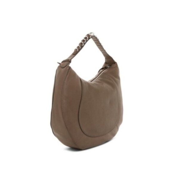 Vince Camuto Womens Brown Leather Large Hobo Shoulder Handbag New - Picture 2 of 10